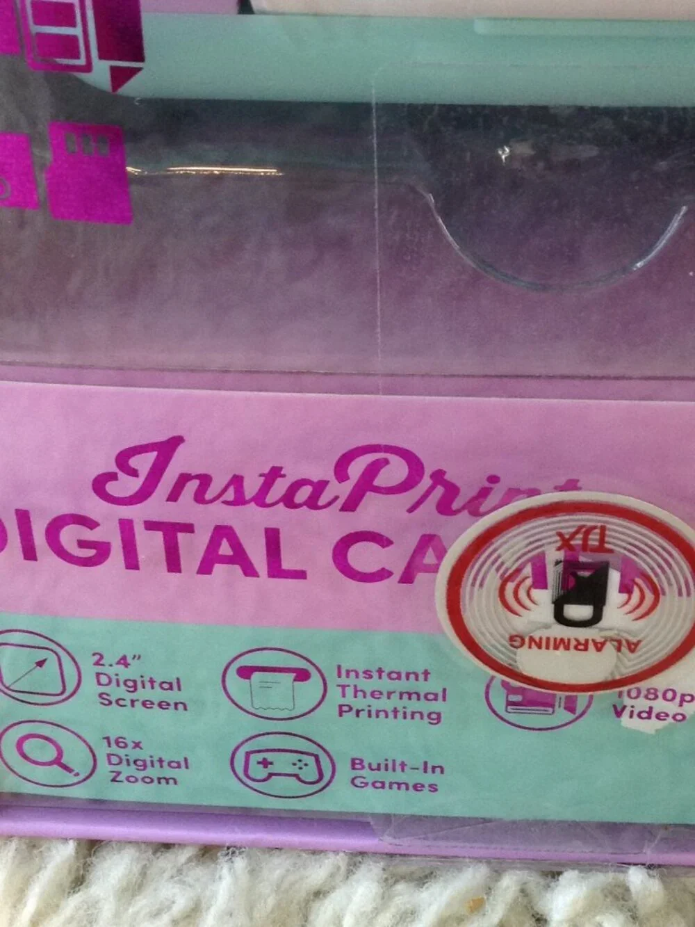 NWOT Poppy InstaPrint D/Camera USB Rechargeable Instant Print Videos SB card